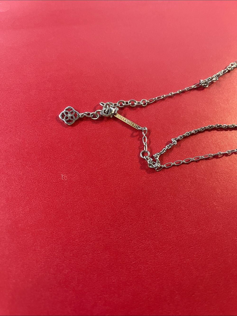 Kendra Scott Layered Silver Multi-Chain Necklace - Picture 3 of 4